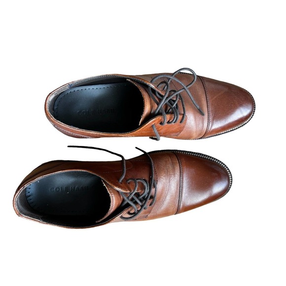Cole Haan Benton Cap Toe Oxford II Brown Leather Dress Shoes Men\'s Size 8.5M main image 4